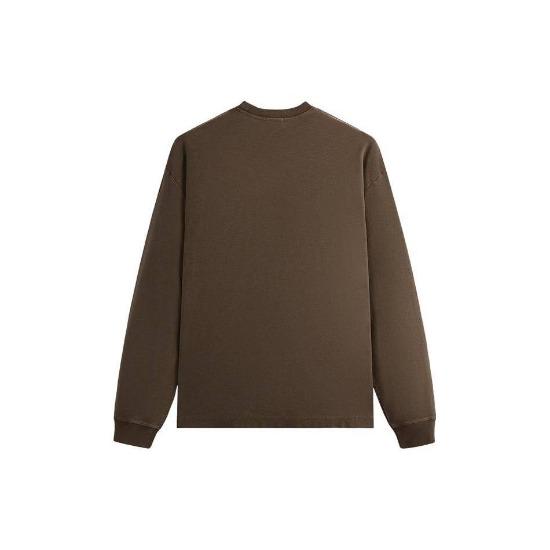 Kith Long-Sleeve Quinn Tee Marl Unisex Tops Brown KHM031317-266