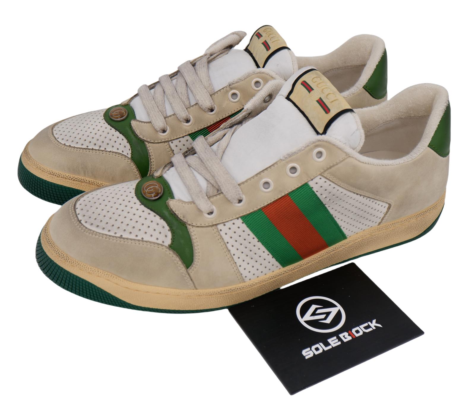 

Gucci Screener GG Enamel Aged Men s Size Casual Greyish Green 546163 0YI20 9582 44.5