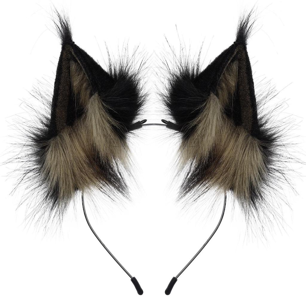 Cross-Border Adjustable Fox Ears Halloween Cosplay Plush Headband