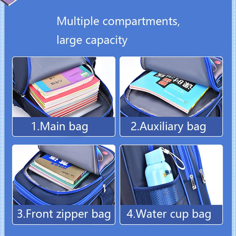 Kid Backpack Astronaut Boys School Bookbags Middle Schoolbag Waterproof Large Capacity for Backpack(16 Inch Space Fun Prints)