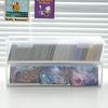 1PC Clear Plastic Compartmentalized Organizer Box Holds 550+ Game Cards Storage Box with Adjustable Divider for PTCG/MTG Cards