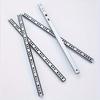 17mm Wide Silent Drawer Slides with Damping Steel Balls Polished Stainless Steel, Industrial Hardware
