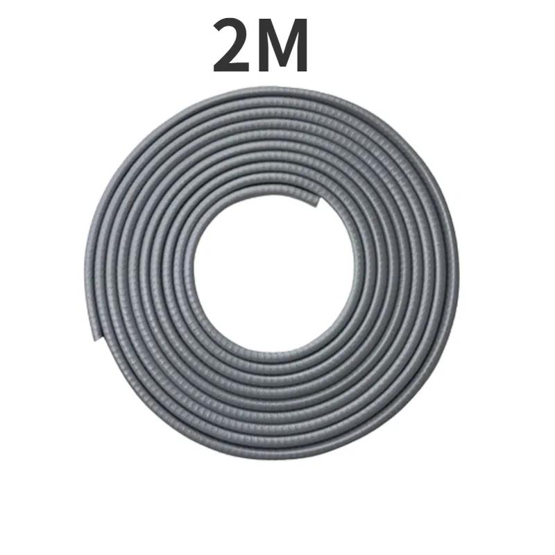 2/3/5M Car Door Anti Collision Strip with Steel Disc Bumper Trim Edge Scratch Protector Strip Sealing Guard Styling Car Decor