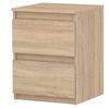 Bedside Cabinet Sonoma Oak 40 Cm 2 Drawers Large Bedside Table Nakastlik