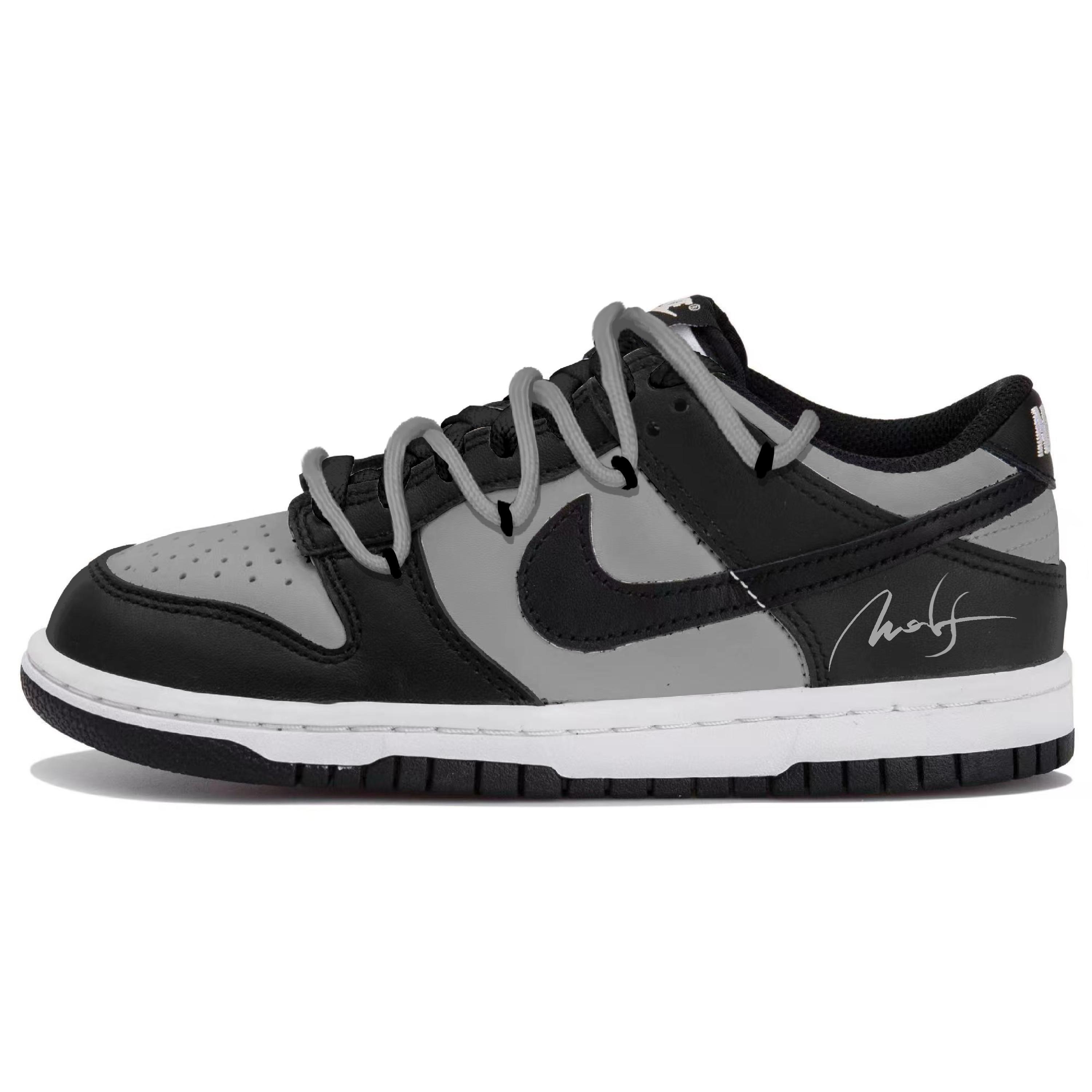 

Nike Dunk Low top Skateboard Shoes Unisex Black Gray DD1391-100(Team1733-) 44.5