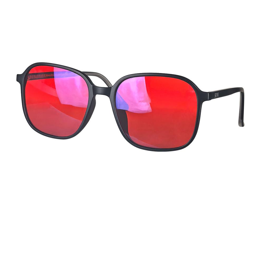 SHINU square shape blue light glasses yellow lens night vision red lens better sleep orange lens blue light glasses gaming