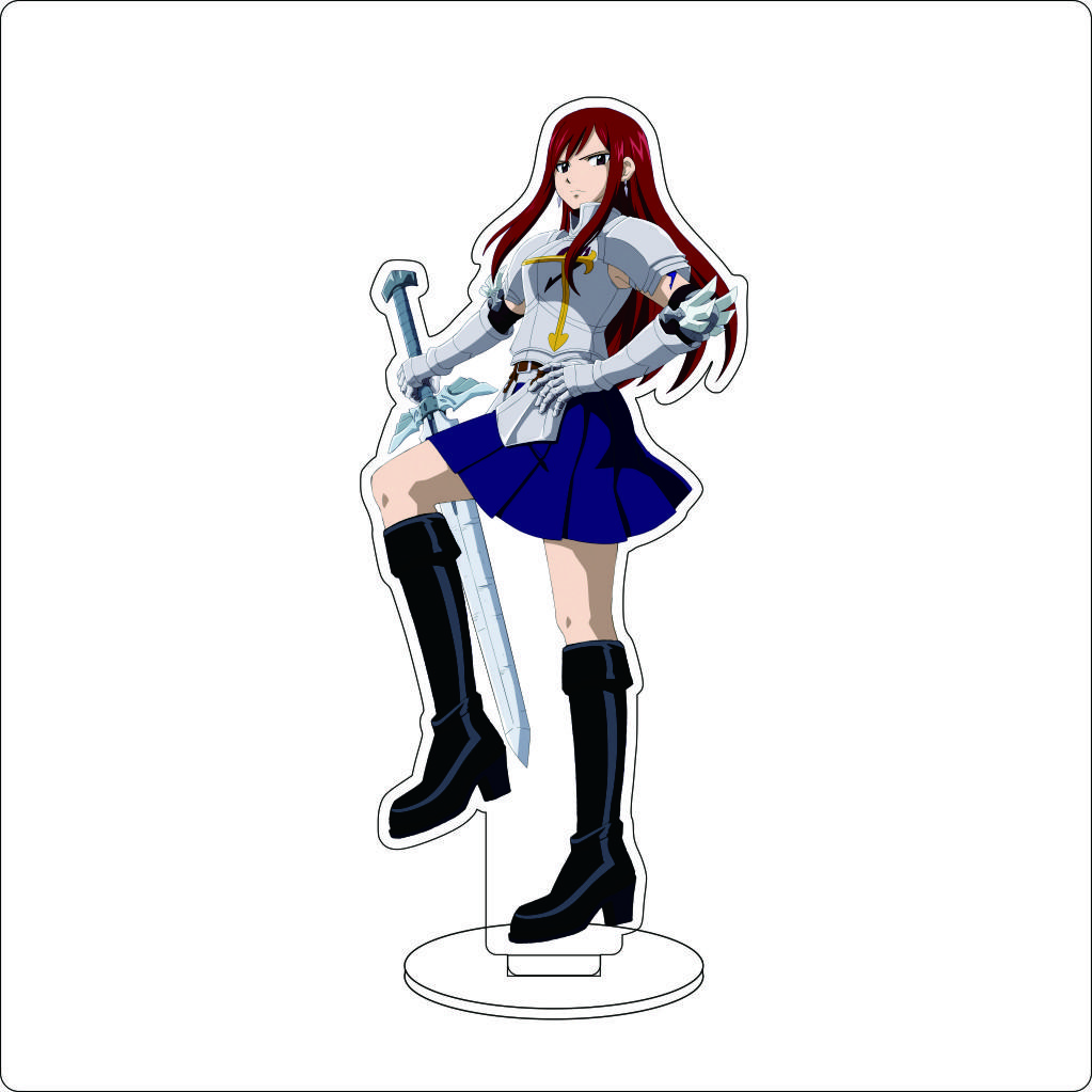 16CM Anime FAIRY TAIL Acrylic Stand Ornaments Jellal Fernandes Gray Fullbuster Mirajane·Strauss Figure Stand Halloween Gifts
