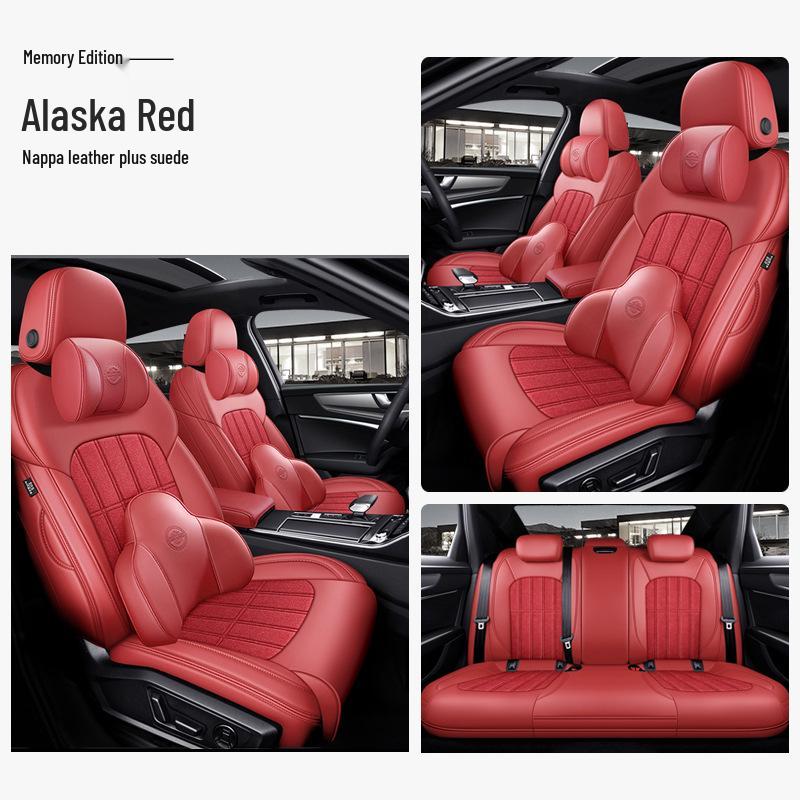 Universal Suede Car Seat Cover: Full Coverage, Ventilated, All-Season Cushion
