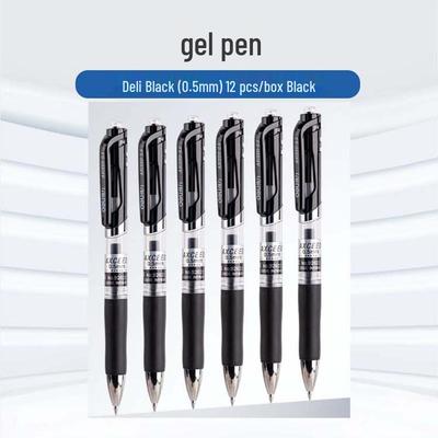 Deli Black Gel Pen Set