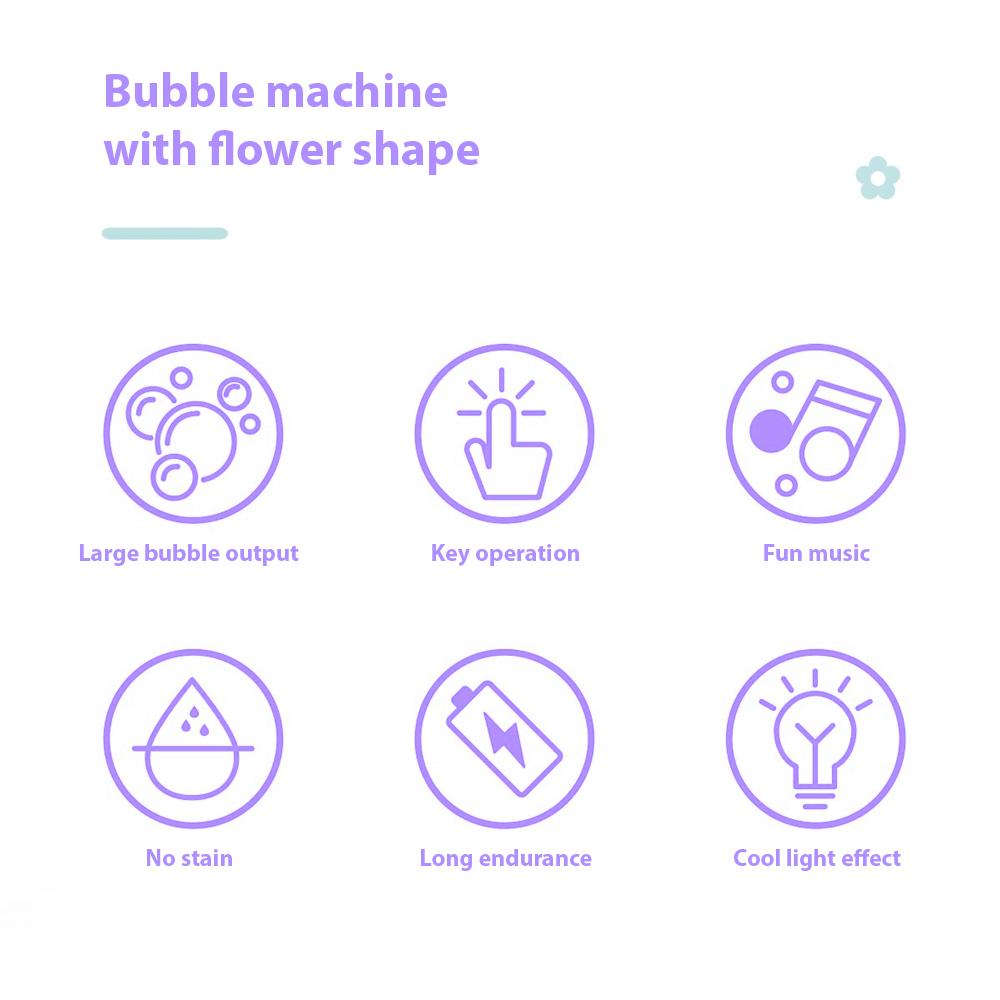 Bubble Machine with Sound Lamp Vertical Bubble Maker for Birthday Outdoor Wedding Christmas Party