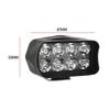 Motorcycle Headlight Light 6000K 1200LM 12W 80x50mm Replacement Driving