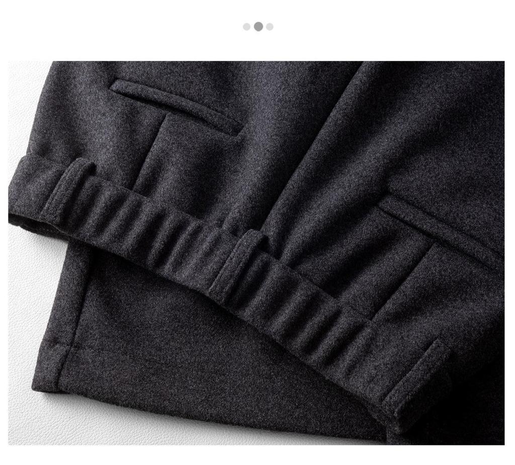 Women's 2025 Winter High-Waisted Wool Blend Wide-Leg Pants: Petite & Plus, Thickened, Slimming, Casual Cropped Commuter Style.