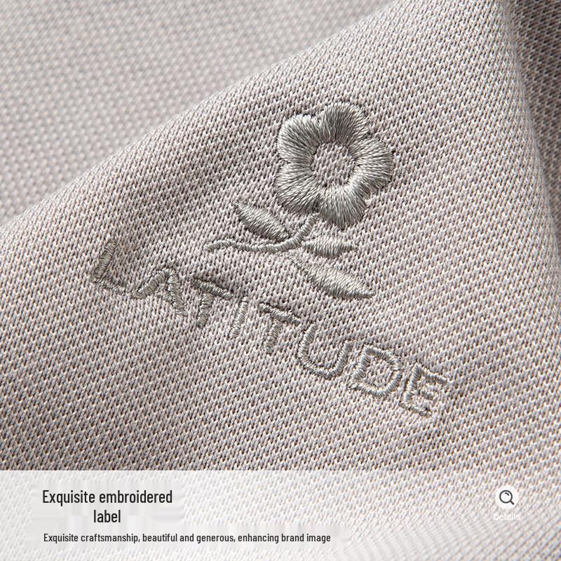MONTAGUT Men's Silk Blend Embroidered Polo Shirt