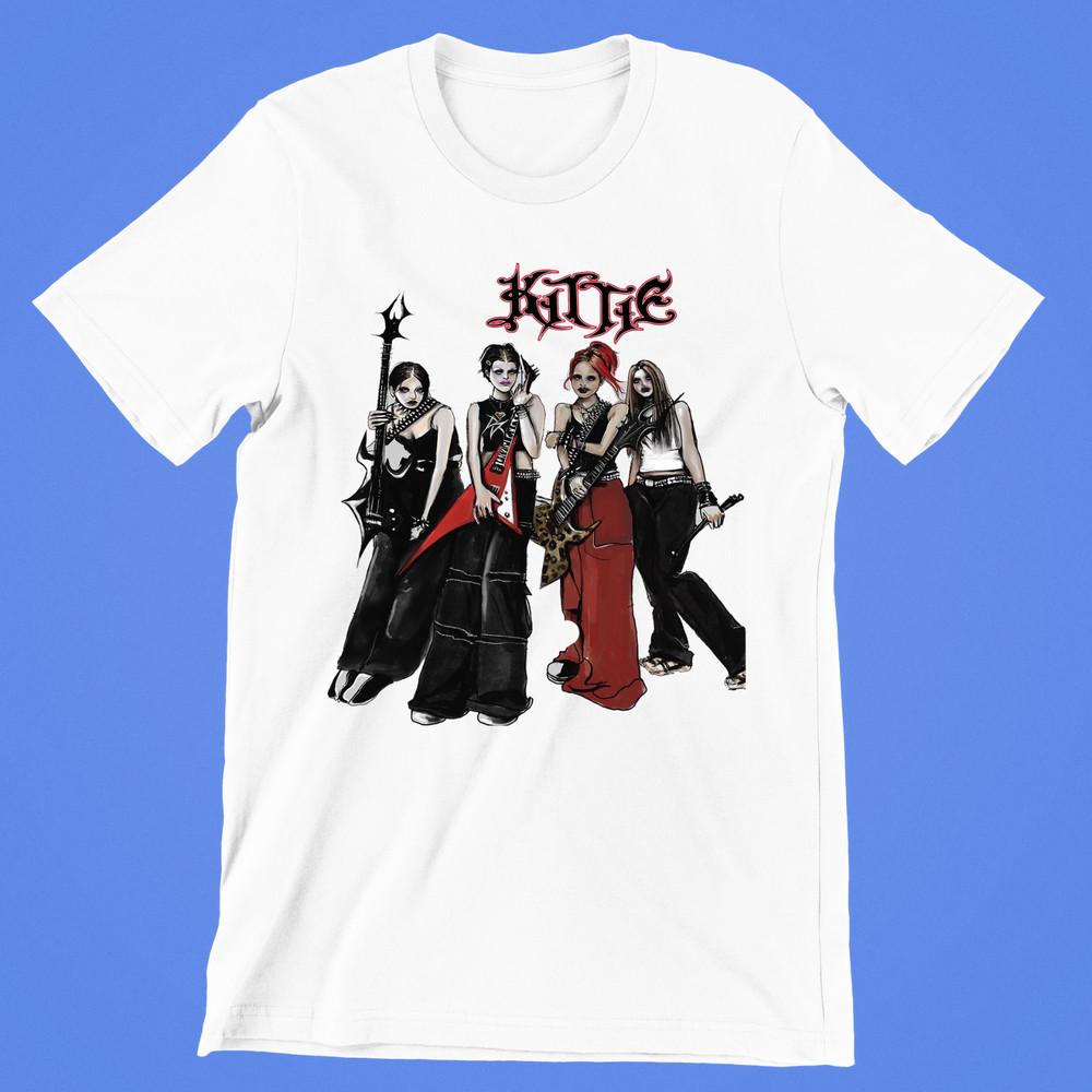 Kittie artwork band Shirt Men T-Shirt White Shirt For Fan Unisex T-Shirt S