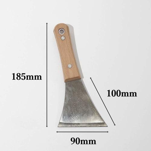 Hakeichi Y-Type Leather Skimmer, Steel, 90mm, 1 Piece