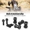 2024-4PCS 12mm RC Wheel Hex Hub with 20mm Offset Extension Crawlers Wheel Hex Drive Adapter for 1/10 RC Crawler Repairing and Upgrading Black