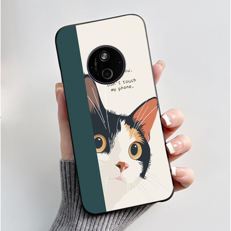 Casing For Nokia 125 110 4G 2024 HMD 110 Case Aesthetic Luxury Cute Cool Boys Girls Soft Silicone Black Matte Phone Cover Shell