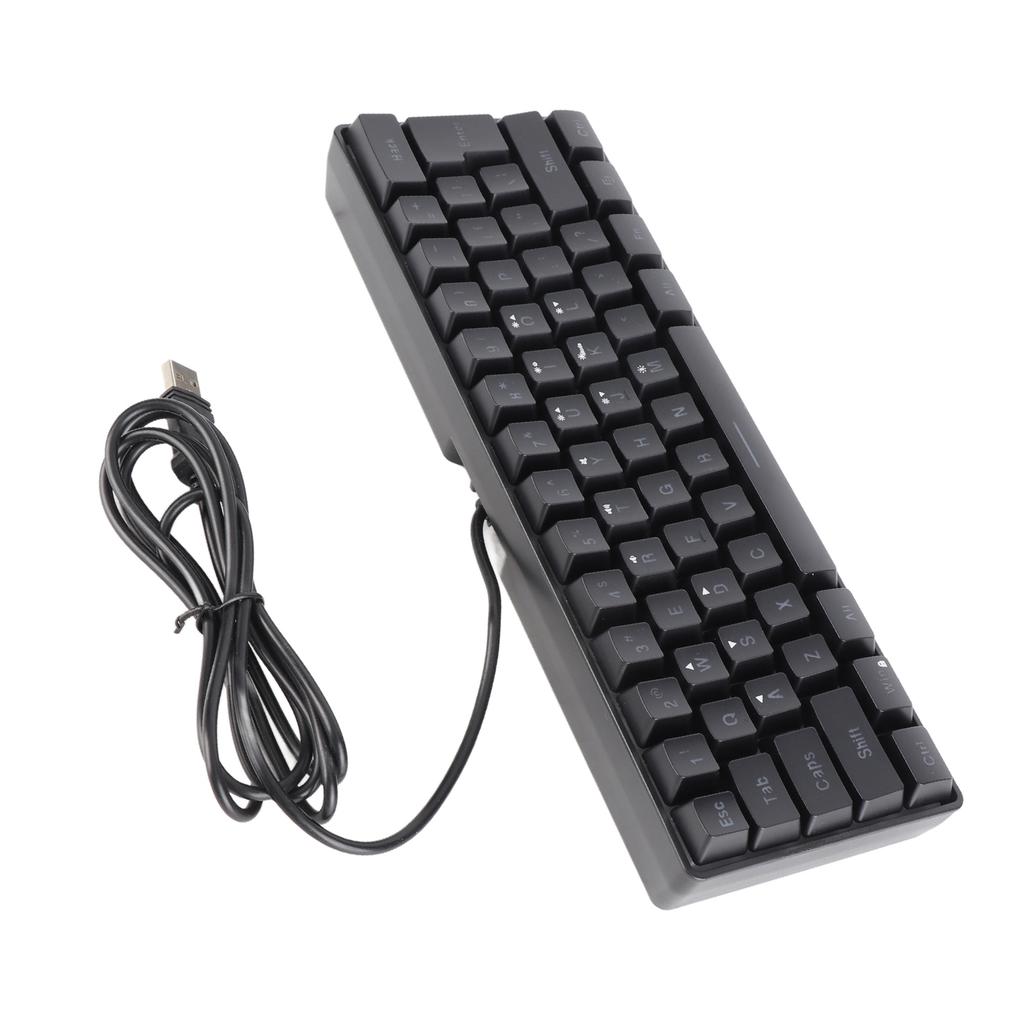 V700 Keyboard USB RGB Backlight Gaming Keyboard with 61 Keys for Laptop Desktop