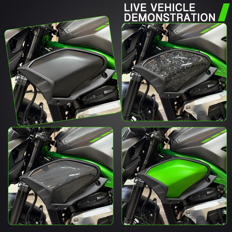 For Kawasaki Z900 Z900SE Motorcycle Radiator Side Cover Spoiler Fairing Aerodynamics Side Wing Cover Z900 Side Cover 2025 2026