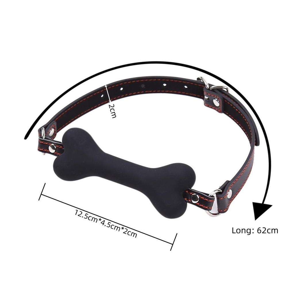 Μαλακό λουρί Στόμα σιλικόνης Dog Bone Ball Gag Open Mouth Gag BDSM Bondage Slave Gag Σεξουαλικά προϊόντα SM Παιχνίδια σεξ για γυναίκες