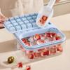 2-in-1 Press Ice Tray Box One-Touch Release Ice Maker Space Saving Ice Cream Mold  Home Kitchen Use