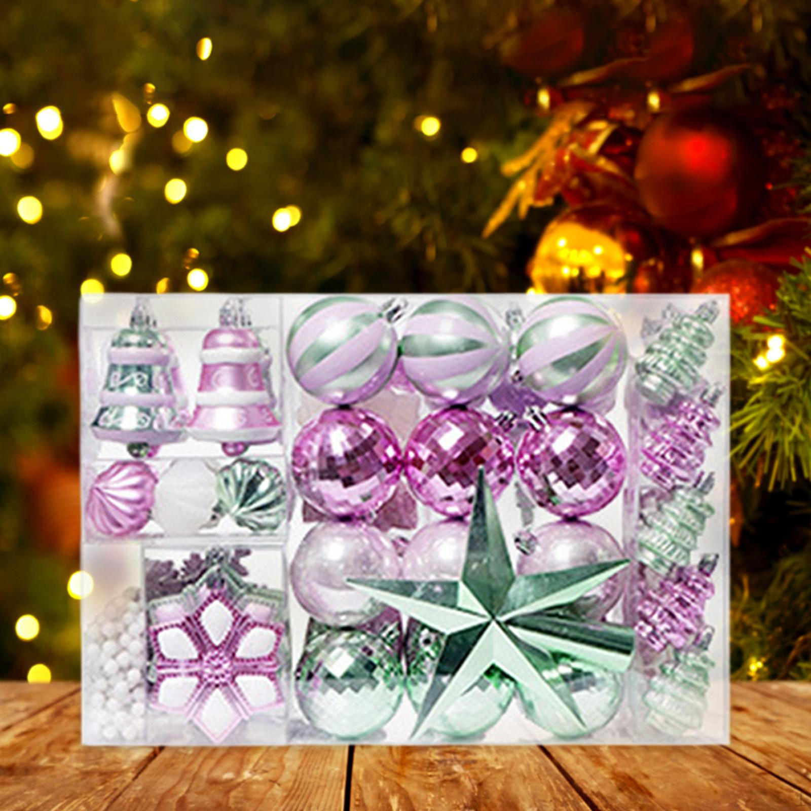 

88 штук Рождественское украшение Орнамент Декоративные украшения для фермерского дома фиолетовый