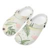 Pattern Printed EVA Garden Clogs Unisex Quick Dry Soft Sole Slip On Garden Shoes Beach Pool Bathroom Home Daily Shoes Travel Wear