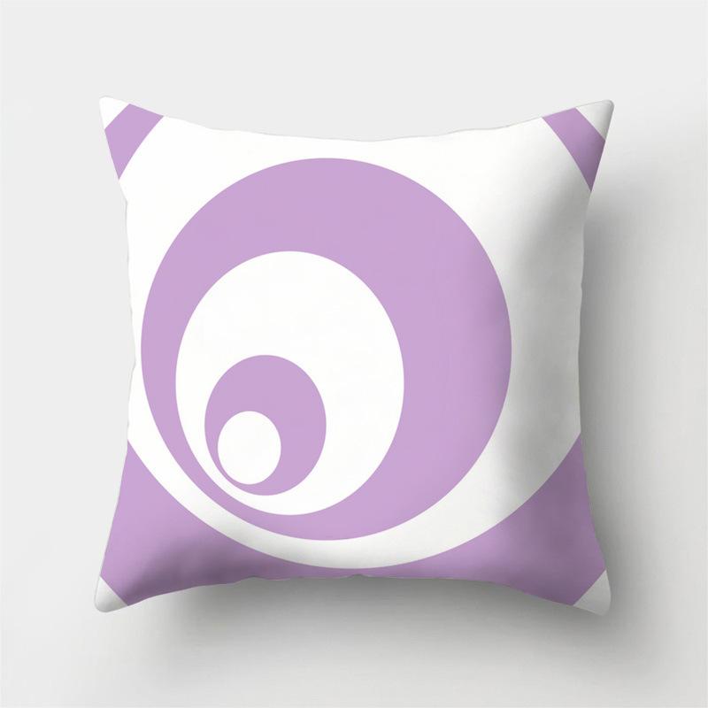 Jednoduchý fialový geometrický pruh Povlak na polštář Povlak na polštář Domácnost Obývací pokoj Kancelář Dekorace na pohovku Povlak na polštář v pase