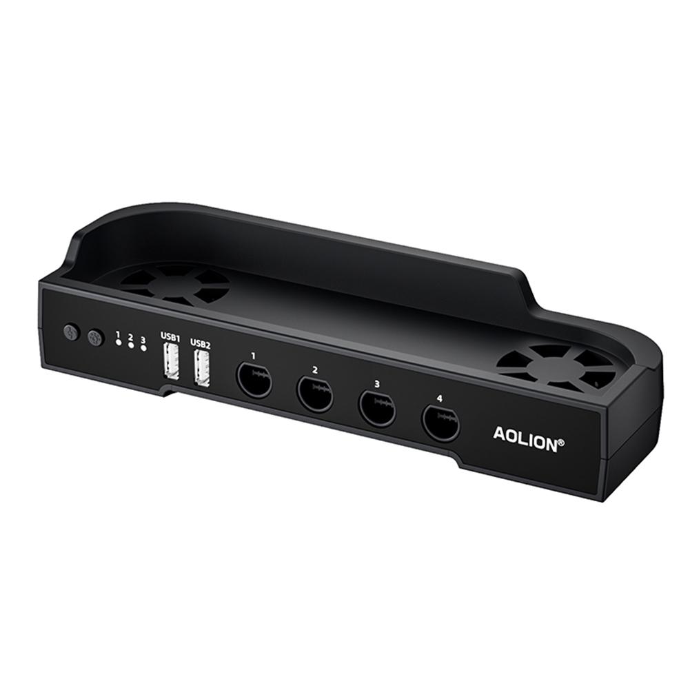 For NS2 Host Cooling Fan Base with NGC Game Console Base Radiator Wall Mount HUB Expansion Base Wall Hanging Bracket