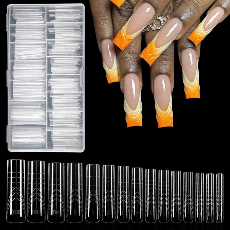 Quick Curing Nail Extension Kit Paper Tab Free Mold ABS Material Lightweight Design Natural Shape DIY Manicure Tools for Daily Use