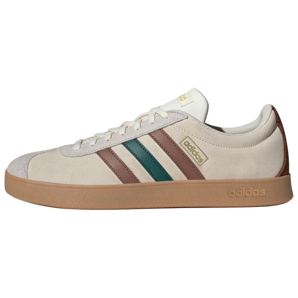 Adidas Vl Court 2.0 Comfortable Fashion Low-Top Skate Shoes Unisex Sneakers Light-Brown JR8319