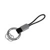 Simulated Leather Keychain With Finger Ring And Adjustable Wrist Strap Trendy Key Holder For Car Keys Organization