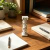 White Corinthian Column Ornament, 3D Printed Flower Vine Column Statue, Roman Column Desktop Ornament for Home Desk Shelf Decor