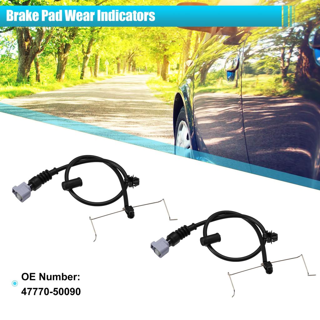 uxcell Front Brake Pad Sensors, Electronic Brake Pad Wear Sensors (47770-50090) for Lexus LS460 (2007-2016) and LS600h (2008-2016), Pack of 2