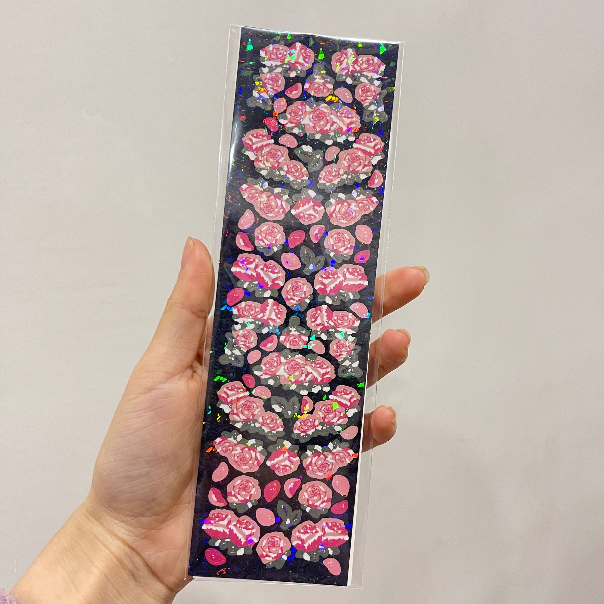 Корейская популярная наклейка с розой — фото 15