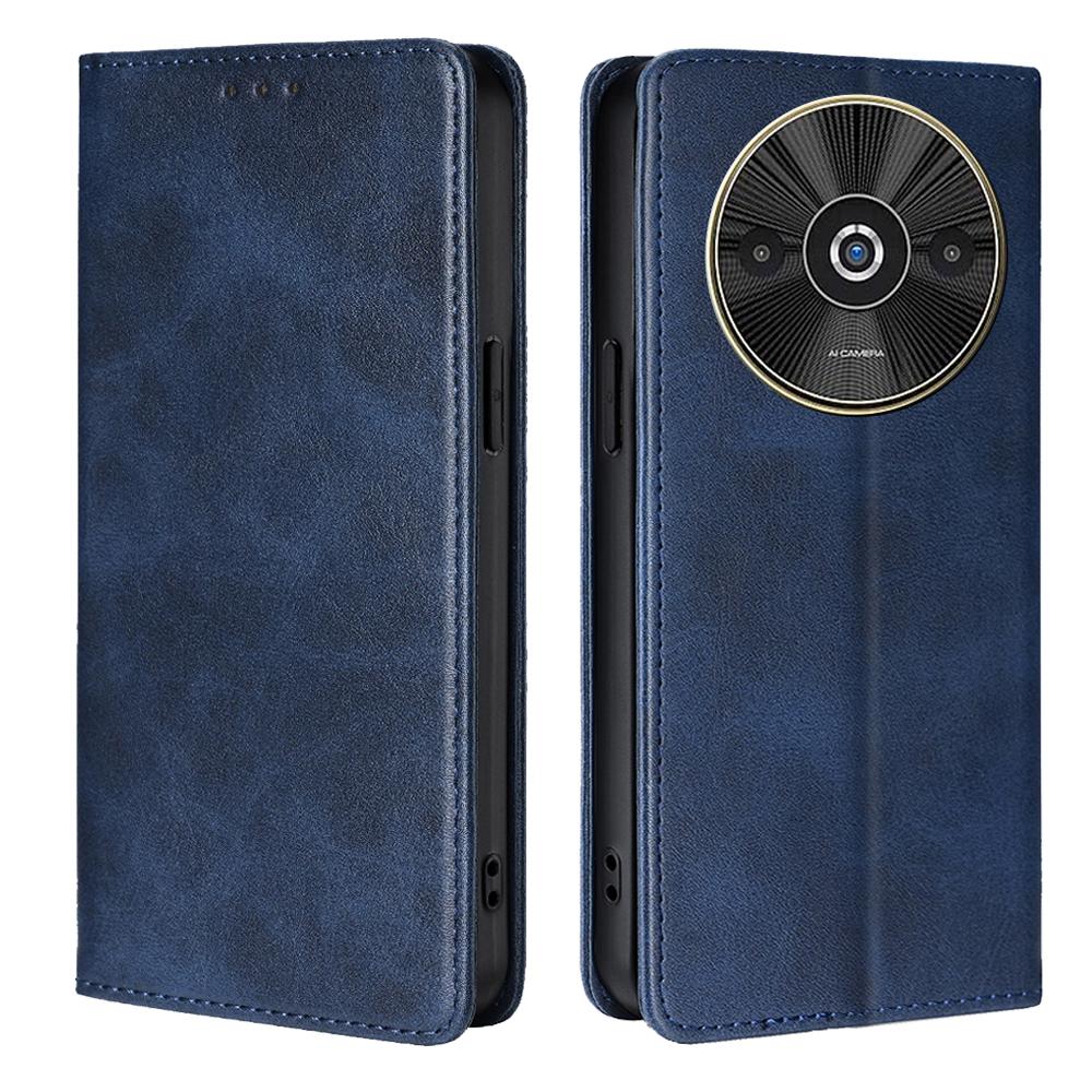 For Xiaomi Redmi A3/Poco C61 4G Leather Case Magnetic Calf Textured Mobile Phone Cover