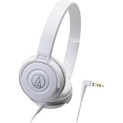 Audio Technica WH Headphones Wired STREET MONITORING Portable Headphones White ATH-S100 On-Ear
