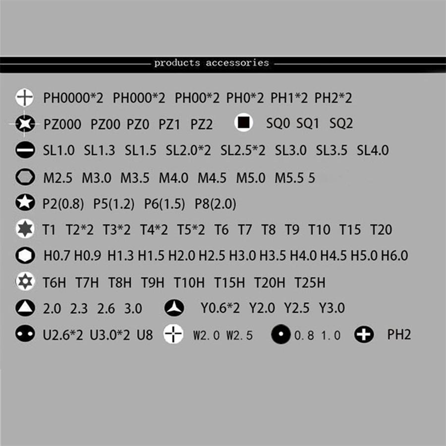 115in1 Screwdriver Set Notebook Mobilephone Digital Disassembly Maintenance Tool