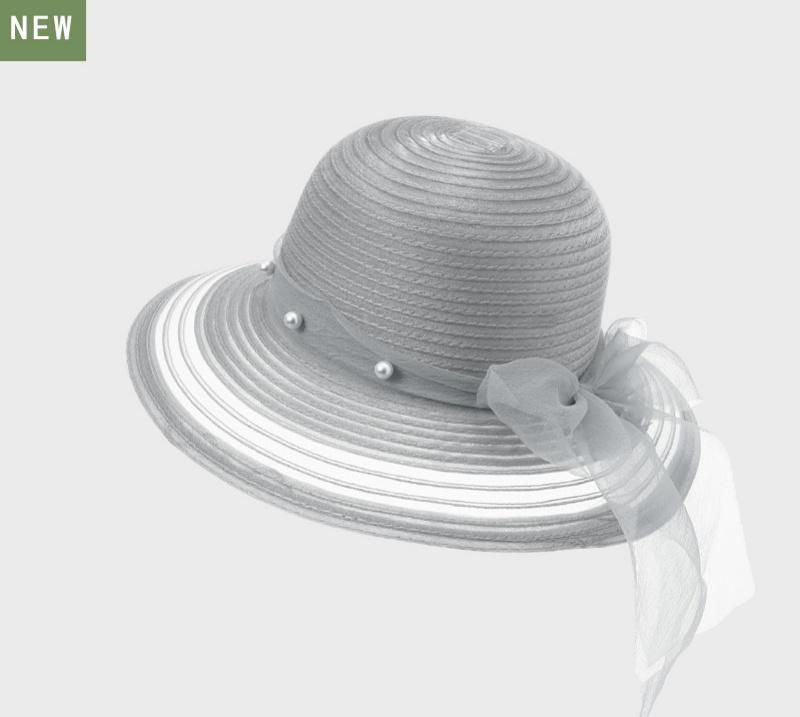 

Tulle Sun Hat Pearl-Embellished Women’s Beach Holiday Sun Hat – Soft and Breathable One Size