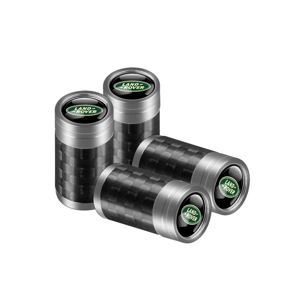 4Pcs Car Valve Caps Wheel Tires Air Tyre Stem Protective Covers For Land Rover Range Rover L322 Sport Freelander L320 Discovery FG7