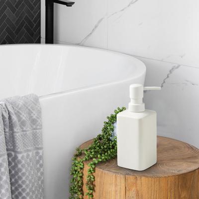 Ceramic Soap Dispenser Empty Pump Lotion Bottle, Minimalist, Portable, Refillable