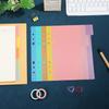 10Pcs Bright Color Index Tabs Paper Divider Labels Smooth Surface for Office School Binder Organizers Binder Dividers Labels