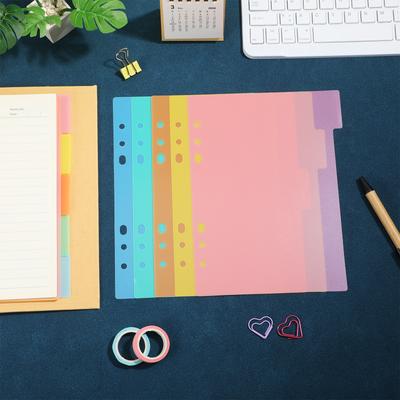 10Pcs Bright Color Index Tabs Paper Divider Labels Smooth Surface for Office School Binder Organizers Binder Dividers Labels