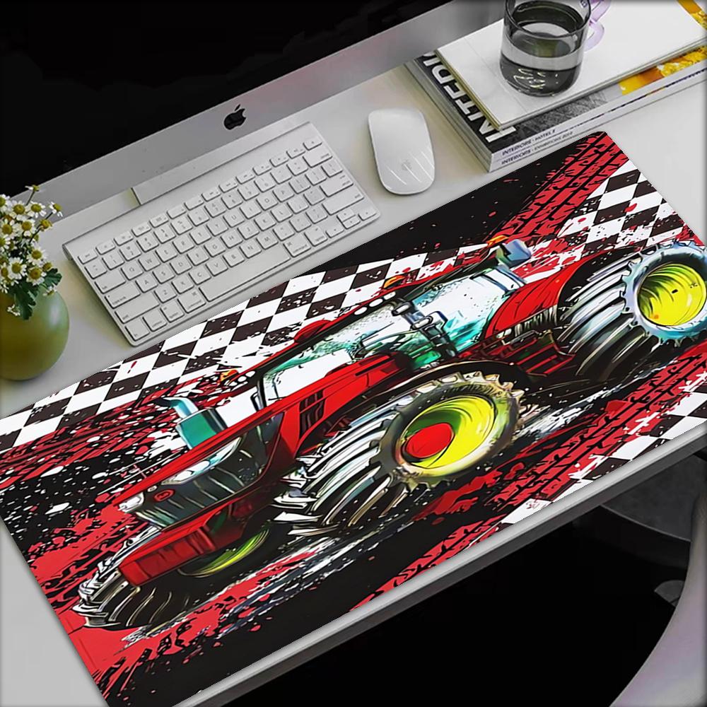 Tappetino Mouse Tema Camion, Base in Gomma Antiscivolo, Multifunzionale per Ufficio e Casa, Perfetto per la Personalizzazione dello Spazio di Lavoro.