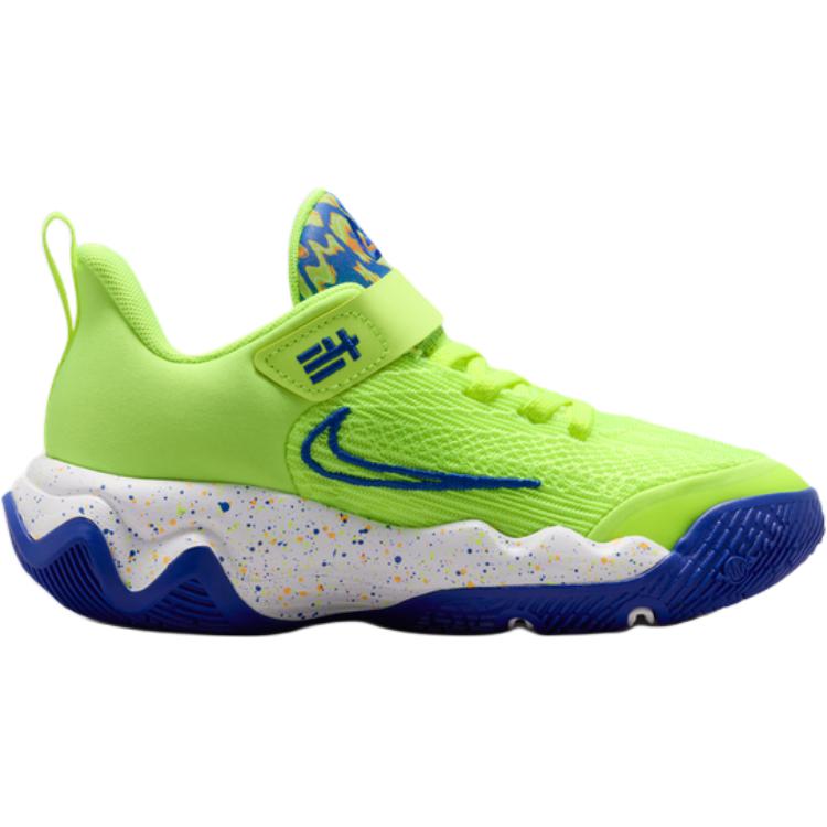 Nike Giannis Immortality 4 SE PS Volt Ice Kids Sneakers Green Game-Royal Laser-Orange IQ0819-700