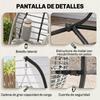Hanging Chair with Stand, Folding Basket, Cushion, Headrest, 120 Kg Load Capacity, Grey and Black