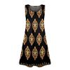 Women's Summer Casual U-shaped Tie Pocket Popular Floral Print Dress