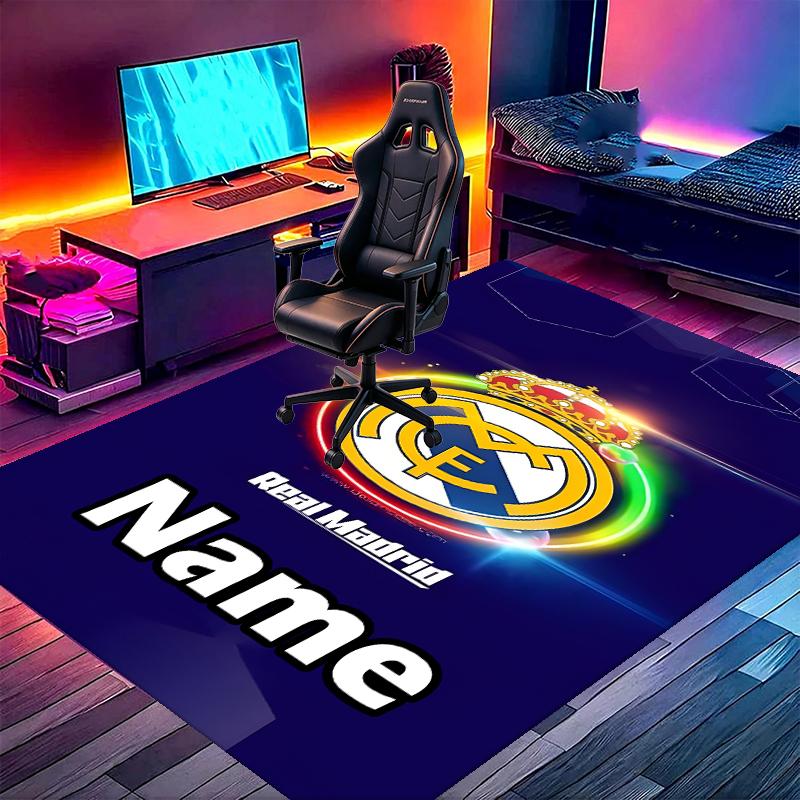 Custom Name Personalized Manchester City FC Print Carpet, Versatile Home Decor Rug, for Playroom, Apartment, Balcony, Entryway, Hallway Gift