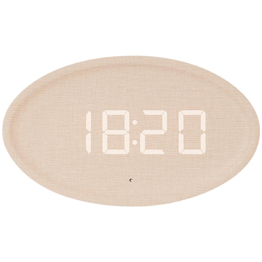 

Living Room Nordic LED Clock Office As Shown Nordic LED Wall Clock Easy Time Setting Buttons Wall-mounting Holes білий