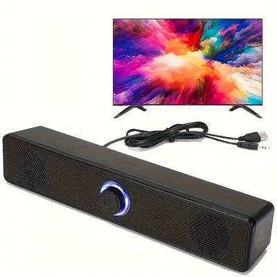 Dual-Lautsprecher Computer Desktop Stereo Bluetooth USB-betriebene Lautsprecher mit tiefem Bass